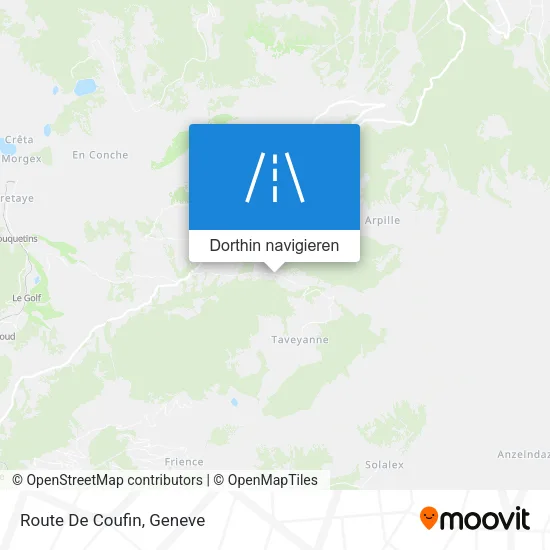 Route De Coufin Karte