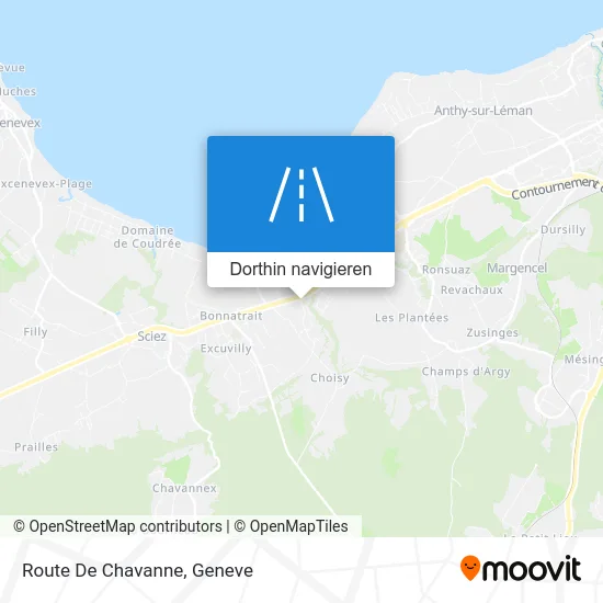 Route De Chavanne Karte