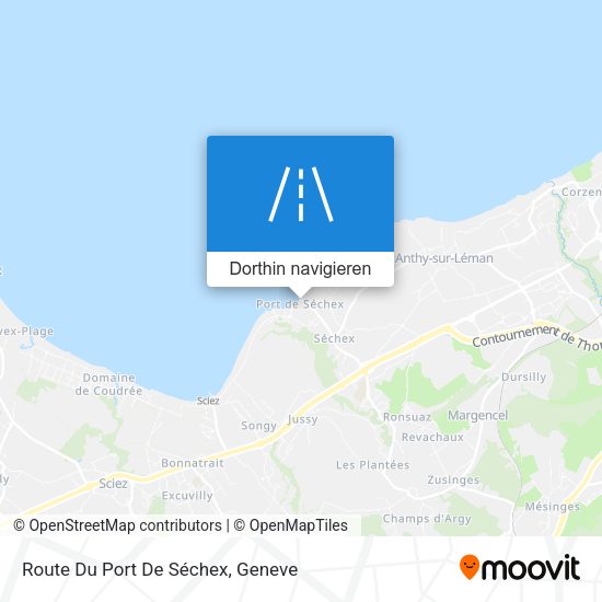 Route Du Port De Séchex Karte