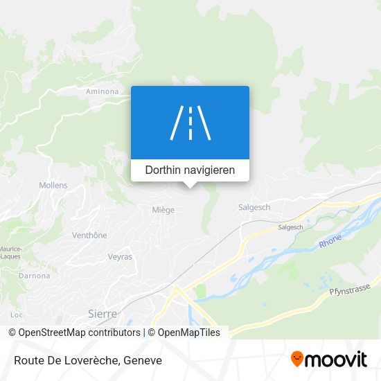 Route De Loverèche Karte