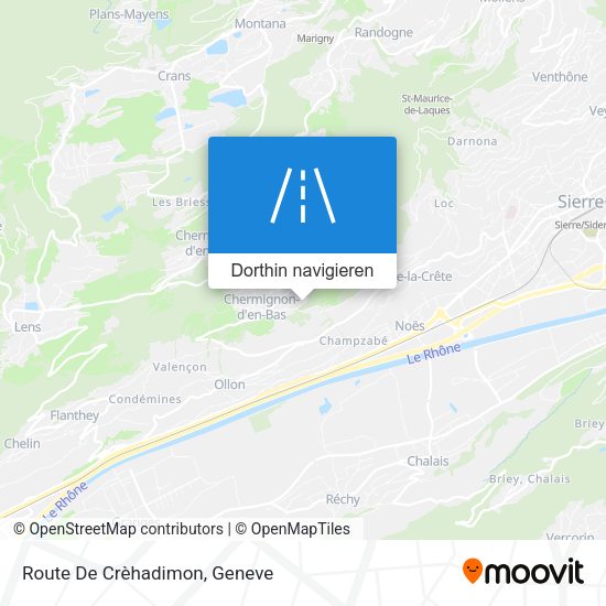 Route De Crèhadimon Karte