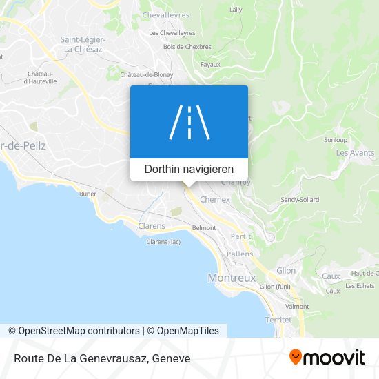Route De La Genevrausaz Karte