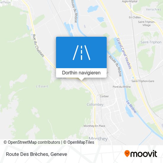 Route Des Brêches Karte
