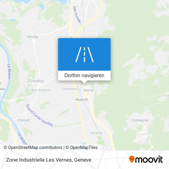 Zone Industrielle Les Vernes Karte