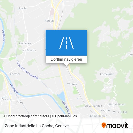 Zone Industrielle La Coche Karte