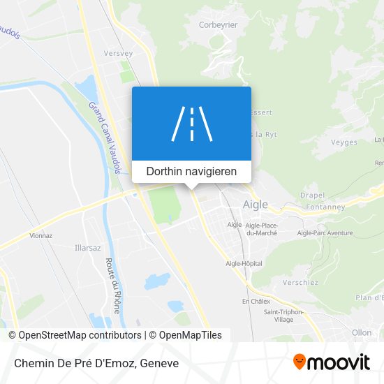 Chemin De Pré D'Emoz Karte