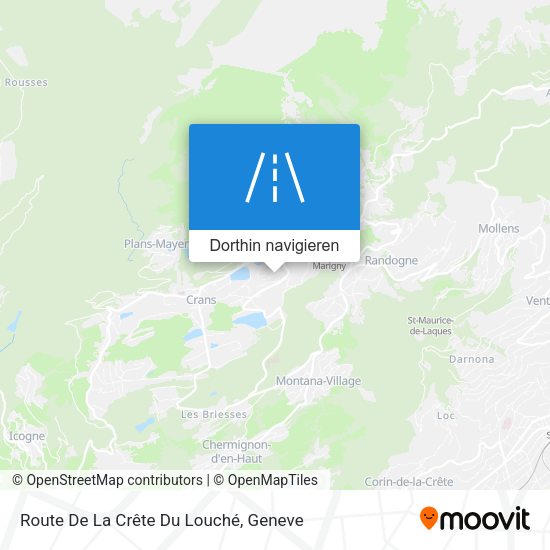 Route De La Crête Du Louché Karte