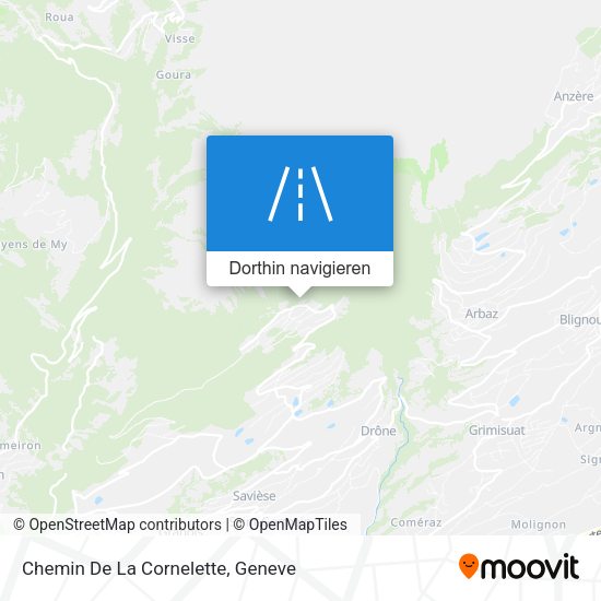 Chemin De La Cornelette Karte