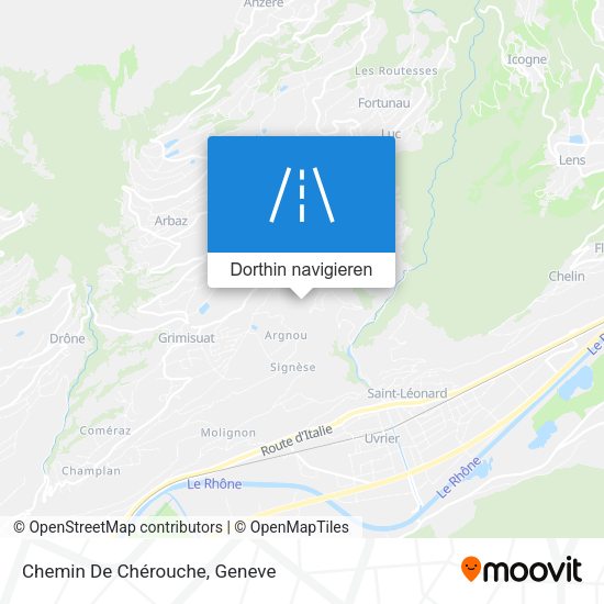 Chemin De Chérouche Karte