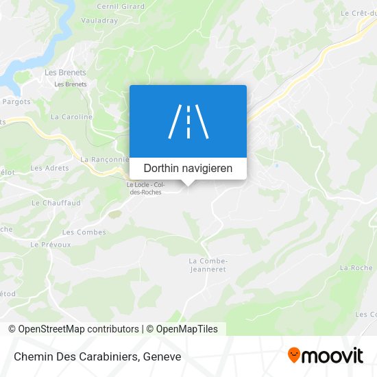 Chemin Des Carabiniers Karte