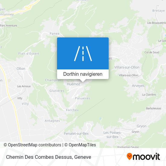 Chemin Des Combes Dessus Karte