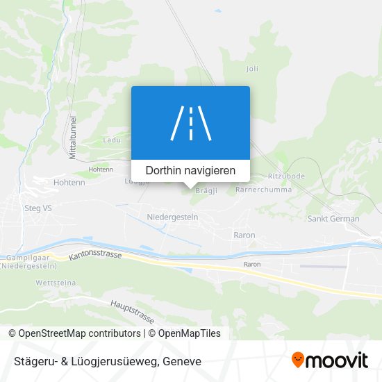 Stägeru- & Lüogjerusüeweg Karte