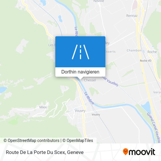 Route De La Porte Du Scex Karte