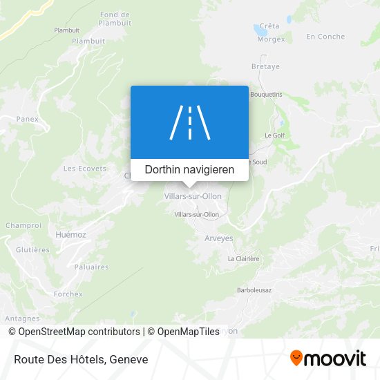 Route Des Hôtels Karte