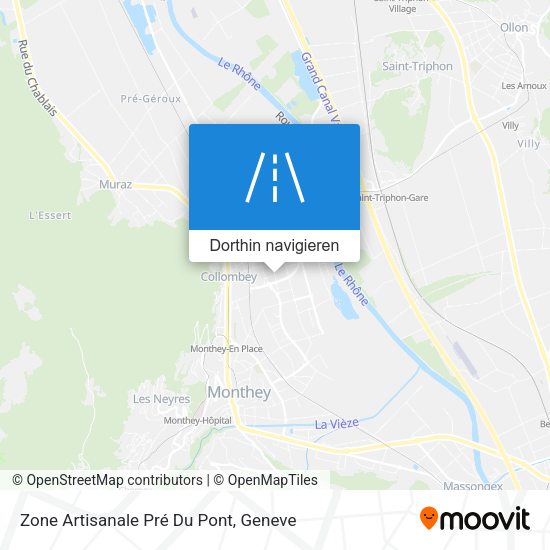 Zone Artisanale Pré Du Pont Karte