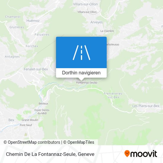 Chemin De La Fontannaz-Seule Karte