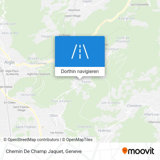 Chemin De Champ Jaquet Karte