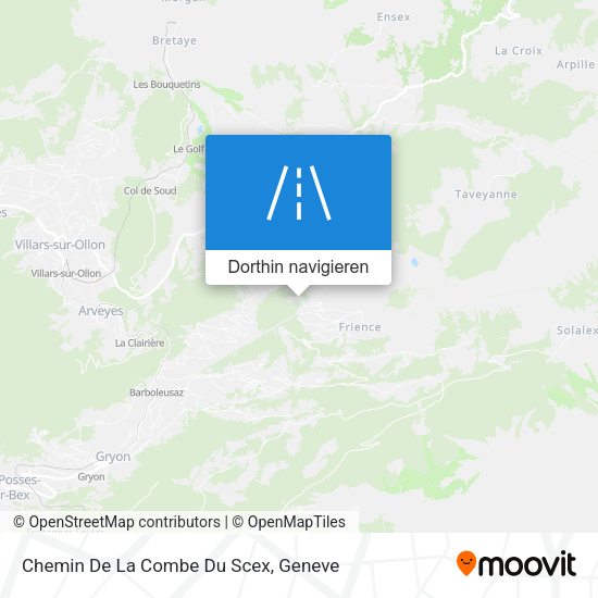 Chemin De La Combe Du Scex Karte
