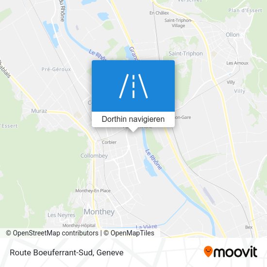 Route Boeuferrant-Sud Karte