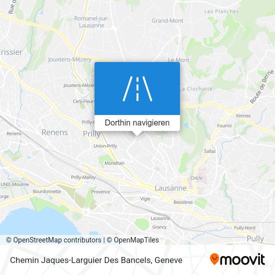 Chemin Jaques-Larguier Des Bancels Karte