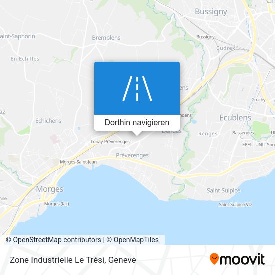 Zone Industrielle Le Trési Karte