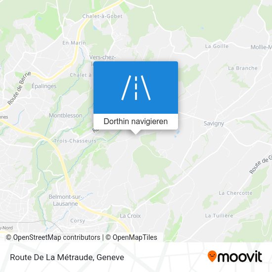 Route De La Métraude Karte
