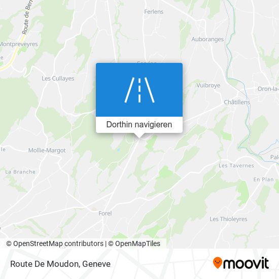 Route De Moudon Karte