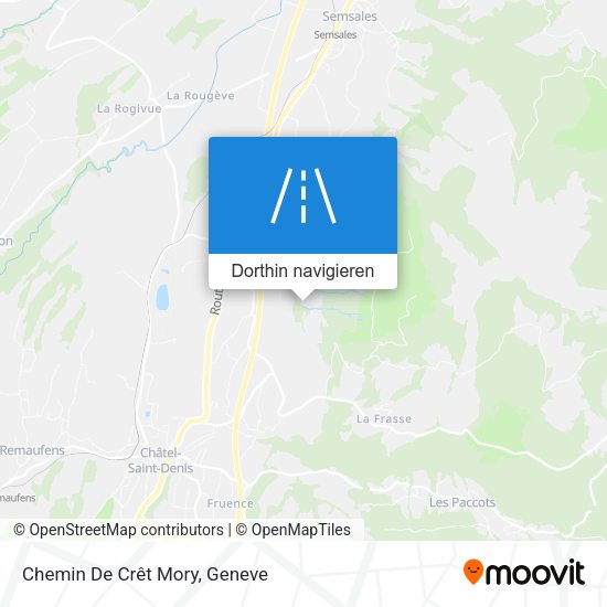 Chemin De Crêt Mory Karte