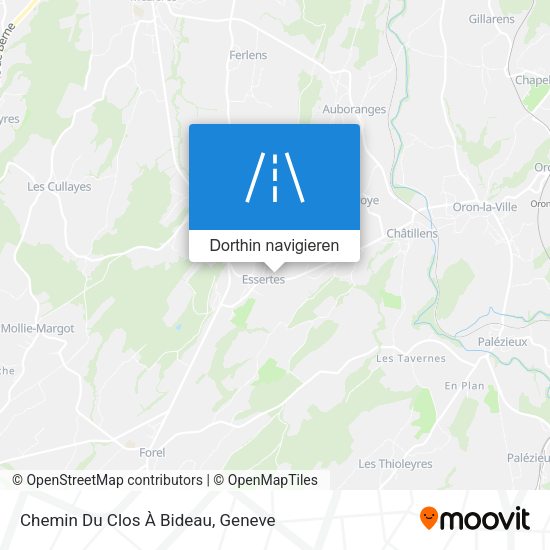 Chemin Du Clos À Bideau Karte