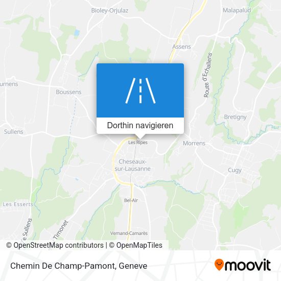 Chemin De Champ-Pamont Karte