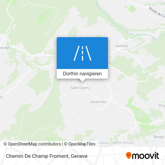 Chemin De Champ Froment Karte