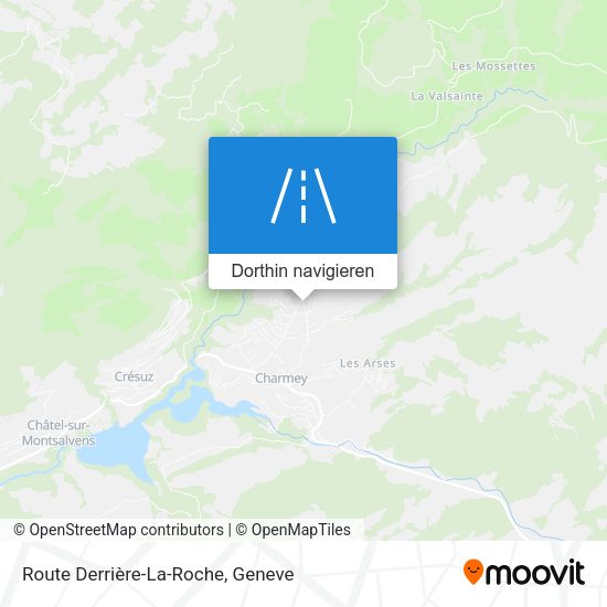 Route Derrière-La-Roche Karte