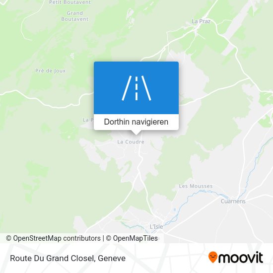 Route Du Grand Closel Karte