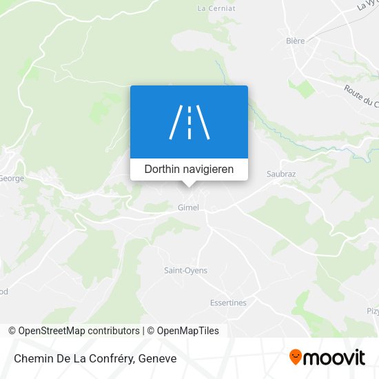 Chemin De La Confréry Karte