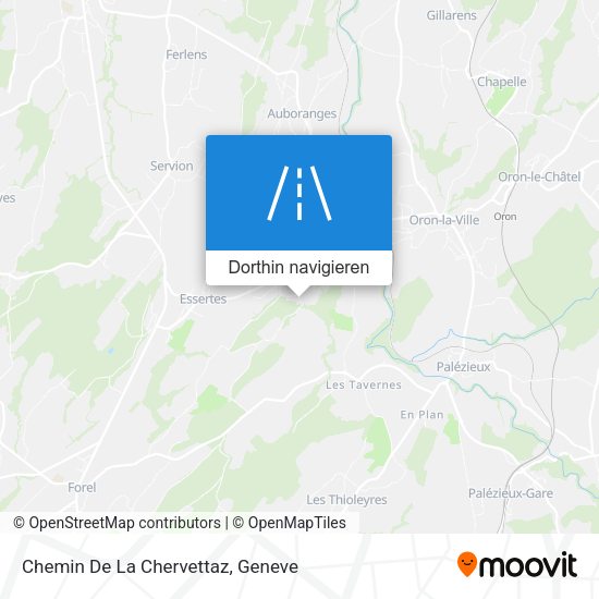 Chemin De La Chervettaz Karte