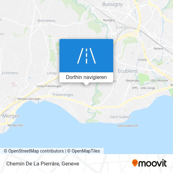 Chemin De La Pierrâre Karte