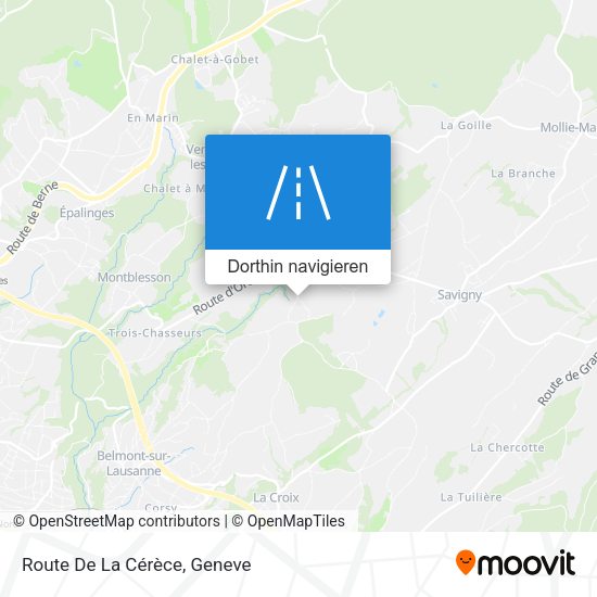 Route De La Cérèce Karte