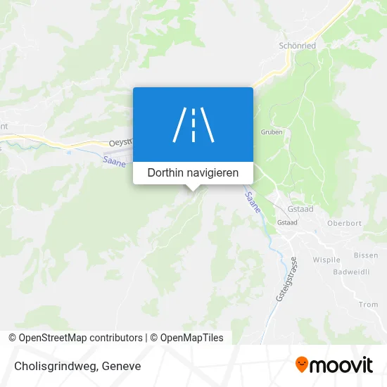Cholisgrindweg Karte