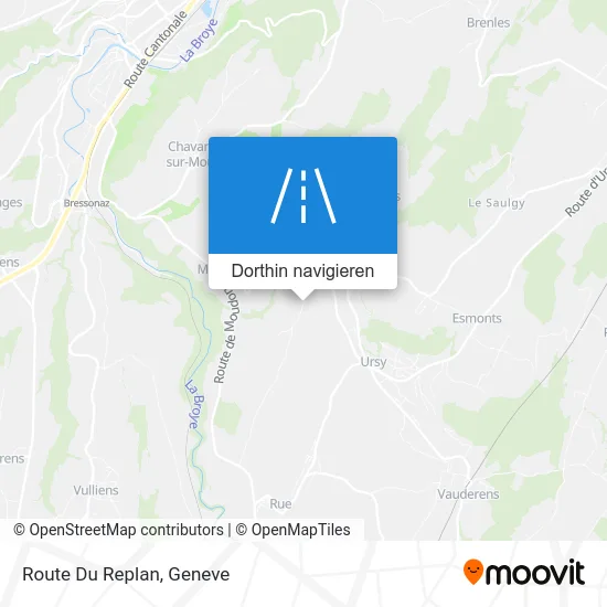 Route Du Replan Karte