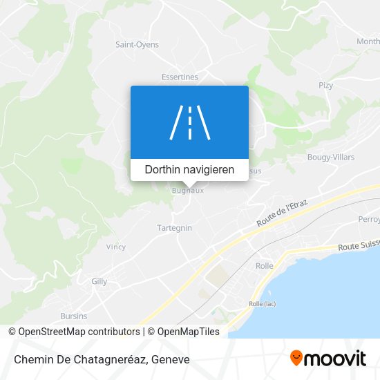 Chemin De Chatagneréaz Karte