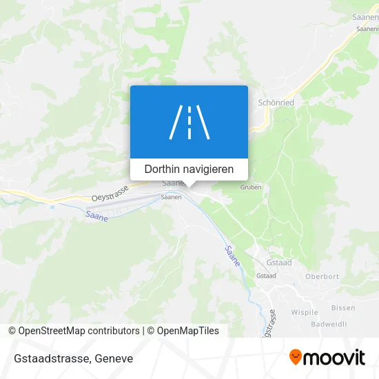 Gstaadstrasse Karte