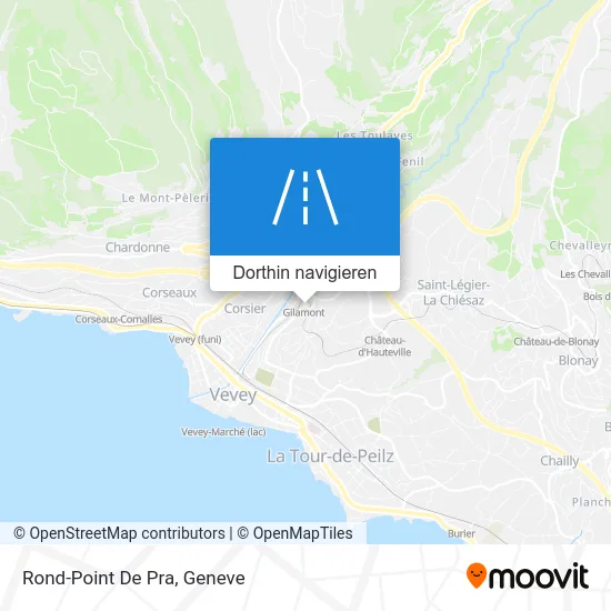 Rond-Point De Pra Karte