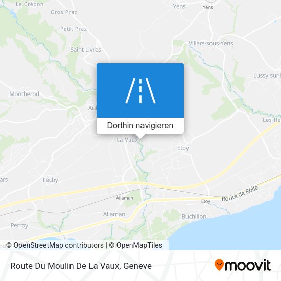 Route Du Moulin De La Vaux Karte