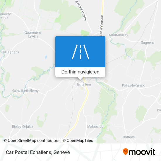 Car Postal Echallens Karte