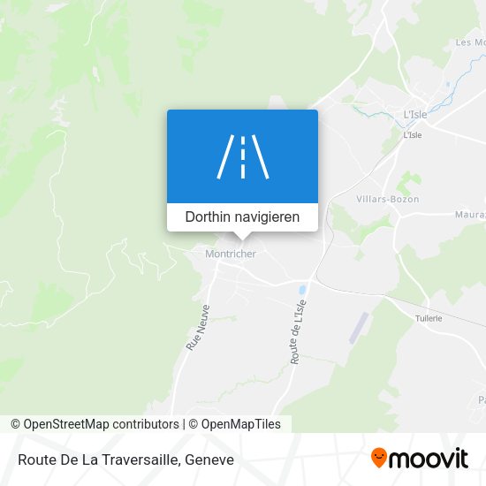 Route De La Traversaille Karte