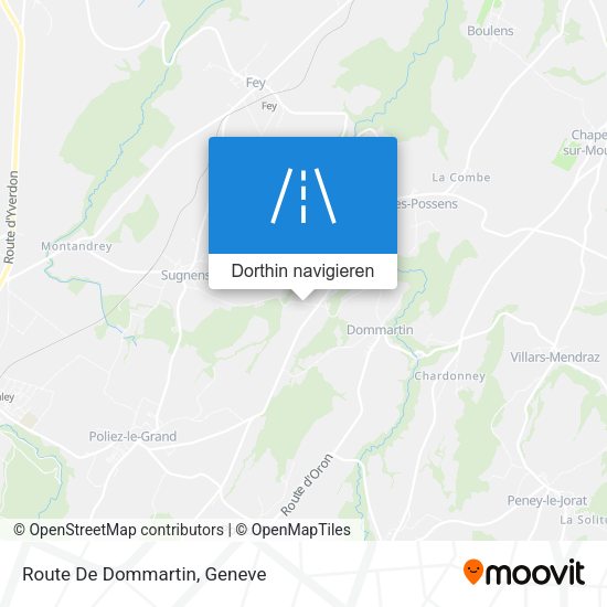 Route De Dommartin Karte