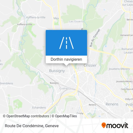 Route De Condémine Karte