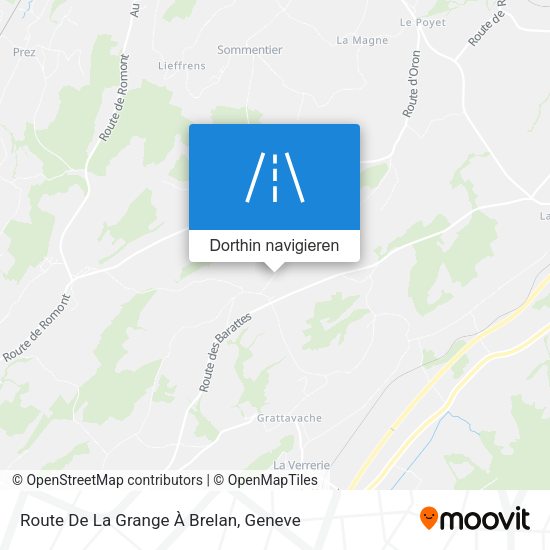 Route De La Grange À Brelan Karte