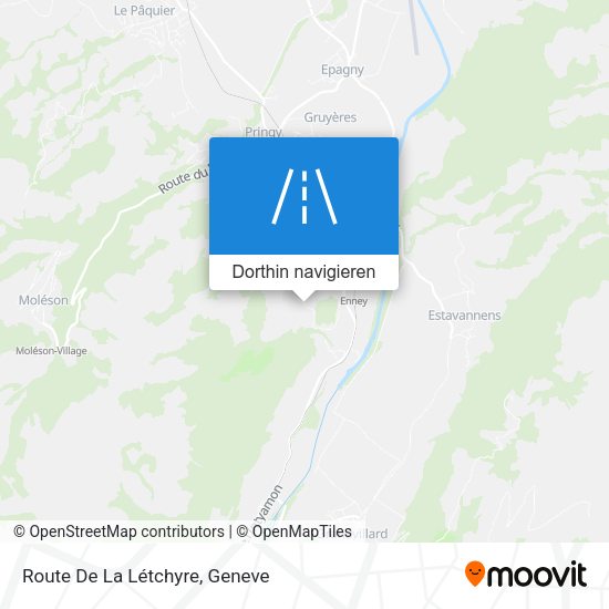 Route De La Létchyre Karte