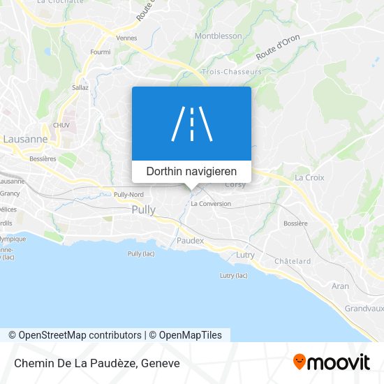 Chemin De La Paudèze Karte